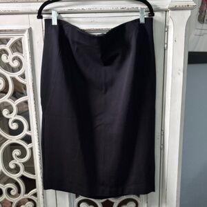 Lane Bryant Classic Black Midi Skirt